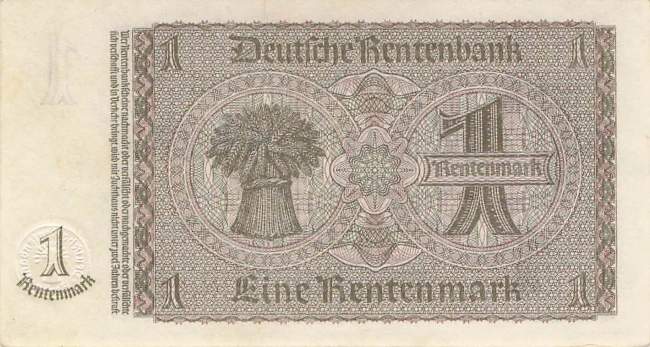 1 Rentenmark 1937 ro.166b C